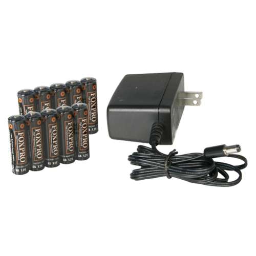 FOXPRO Shockwave Charger and 10AA Batteries