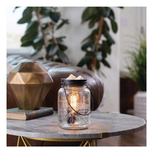 Candle Warmers Etc. Glass Mason Jar Vintage Bulb Illumination Fragrance Warmer