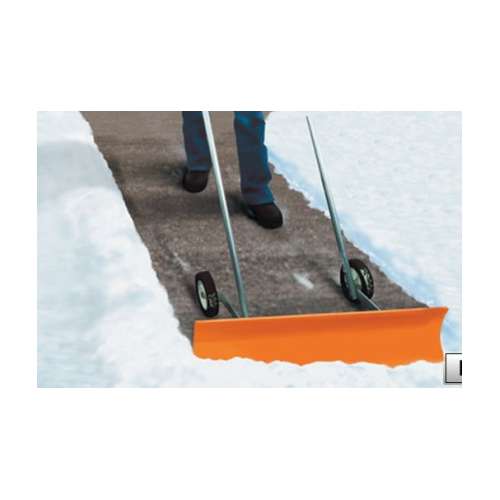 Dakota SnoBlade Snow Removal Push Shovel on Wheels
