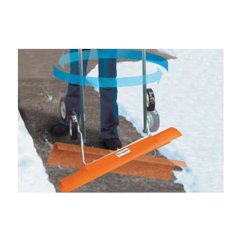 Dakota SnoBlade Snow Removal Push Shovel on Wheels