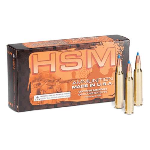 HSM Varmint Rifle Ammunition 20 Round Box