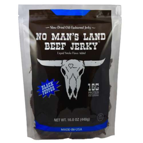 No Mans Land Peppered Beef Jerky
