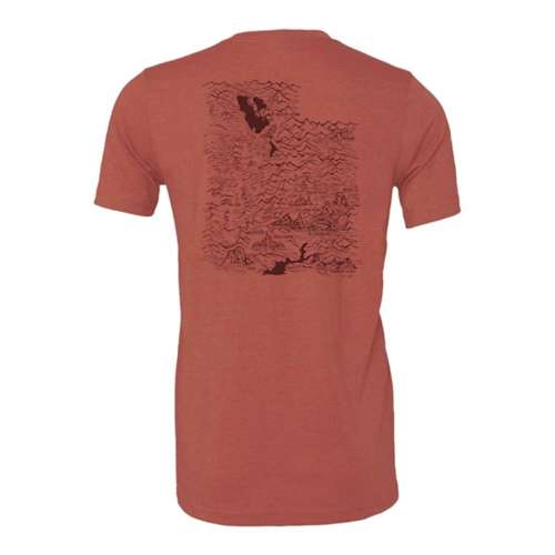 Men's Wild Tribute Utah Topo Map T-Shirt