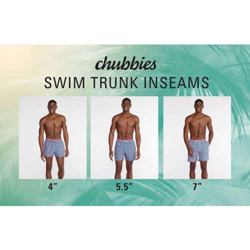 Men's Chubbies Faded Stretch Zip Pocket Swim Trunks