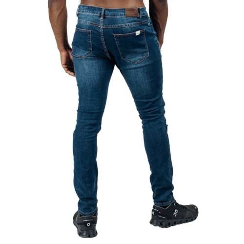 Men's Barbell Apparel Barbell Destroyed Athletic Fit Straight Jeans
