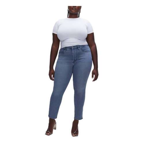 Women's GOOD AMERICAN Plus Size Good Legs Straight Jeans