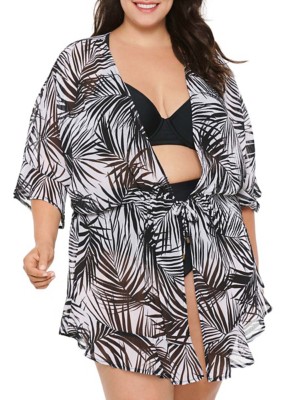 dotti plus size swim cover up