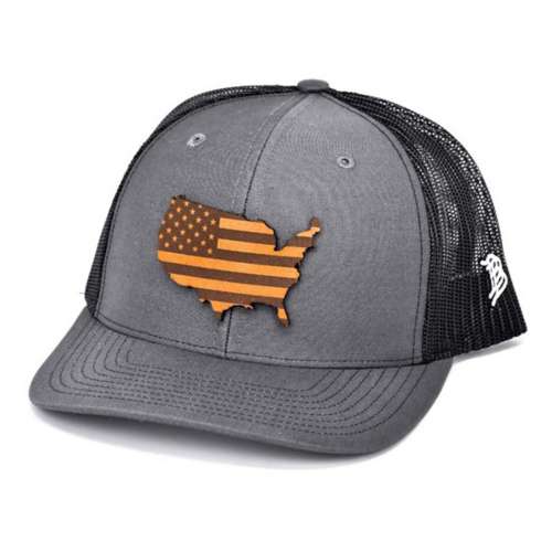 Men's Branded Bills The Patriot Curved Trucker Snapback Hat