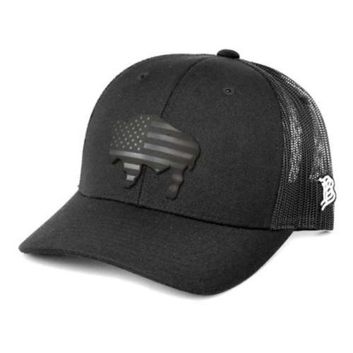 Men's Branded Bill Wyoming Patriot Curved Trucker Hat