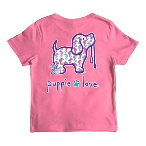 Kids' Puppie Love Seahorse Pattern Pup T-Shirt
