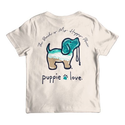Kids' Puppie Love Beach Is My Happy Place T-Shirt