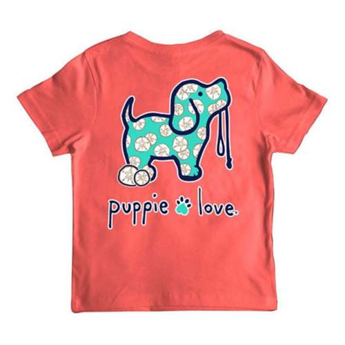 Kids' Puppie Love Sand Dollar Pattern T-Shirt