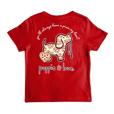 Girls' Puppie Love Pizza Heart T-Shirt