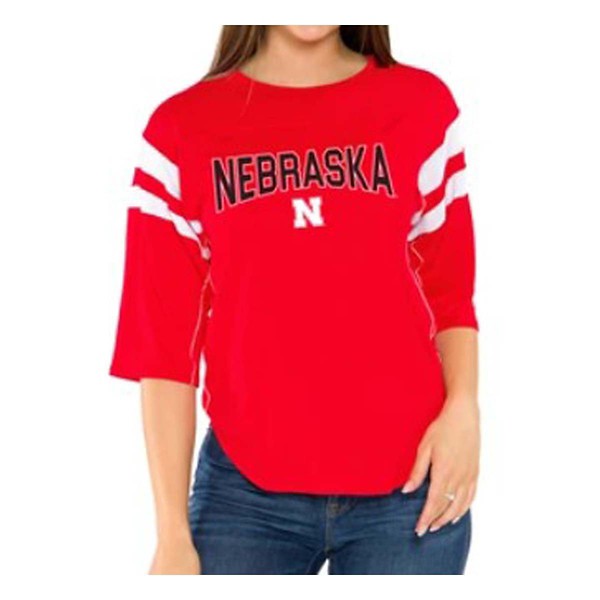 Flying Colors Women's Nebraska Cornhuskers Abigail Quarter Sleeve Top product image