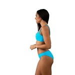 Women's Heat Swimwear V Bralette Rib Swim Bikini Top - Thumbnail 2 of 3
