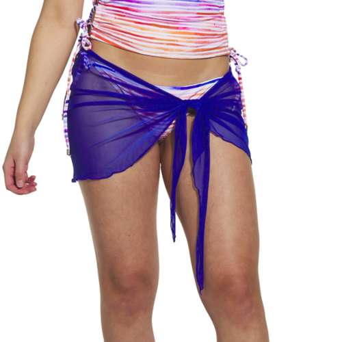 Women's Heat Swimwear Solid Sarong Swim Cover Up