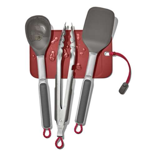 OXO Outdoor 10.5in Camp Stove Tongs with Bottle Opener