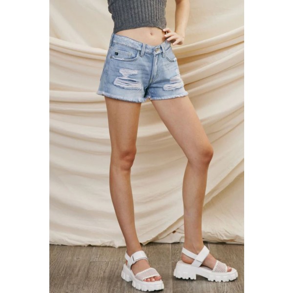 Women's Kancan Gizelle Mid Rise Boyfriend Jean Shorts product image