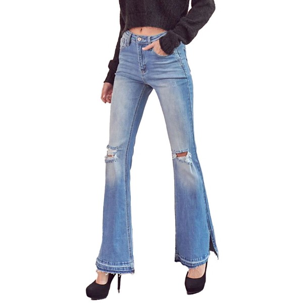 Women's Kancan Bailey Relaxed Fit Flare Jeans product image