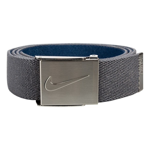 Men's Nike Reversible Stretch Web Golf Belt One Size Dark Grey/Navy