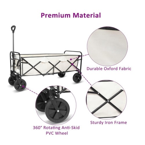 YSSOA Extended Folding Utility Wagon