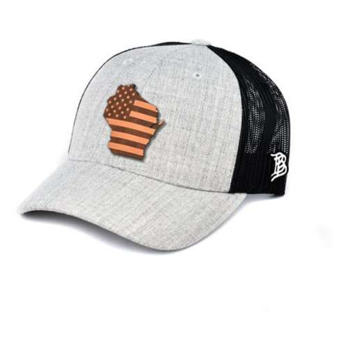 Men's Branded Bills Wisconsin Patriot Flat Trucker Snapback Hat