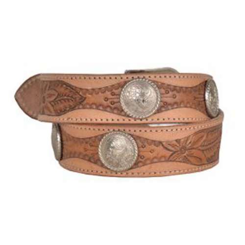 Women's Myra Birch Woods Hand-Tooled Leather Belt