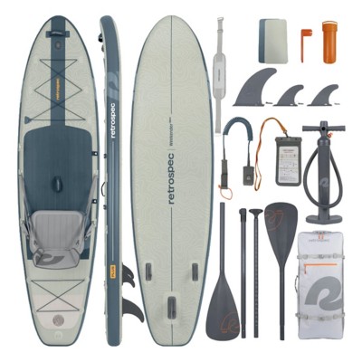 Retrospec Weekender Plus 2 Inflatable 10'6" Stand Up Paddle Board Kayak Hybrid