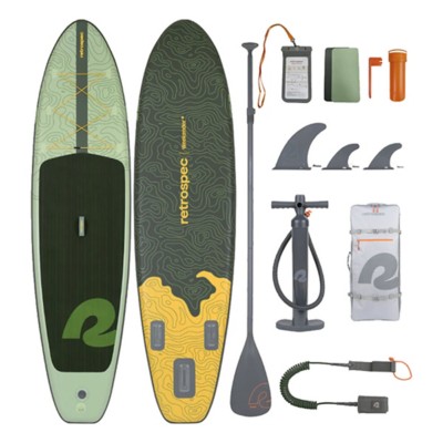 Retrospec Weekender 2 Inflatable Stand Up Paddle Board with Paddle - 10'6