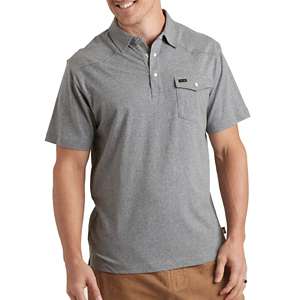 Men's Antigua Charcoal New Orleans Saints Compass Polo