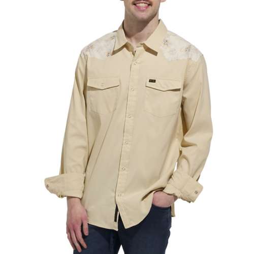 Men's Howler Brothers Bar B Tech Dress Long Sleeve Button Up Shirt