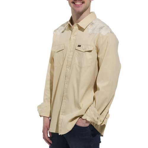 Men's Howler Brothers Bar B Tech Dress Long Sleeve Button Up Shirt