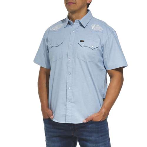 Men's Howler Brothers Crosscut Deluxe Long Sleeve Button Up,Polo
