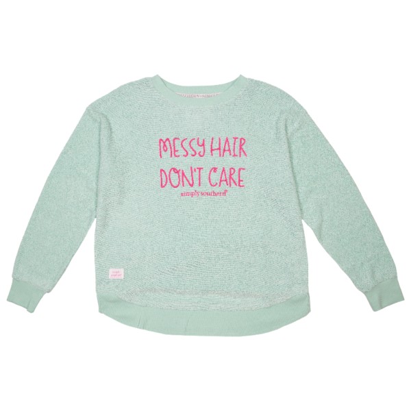 Women's Simply Southern Mess Hair Crewneck Sweatshirt product image