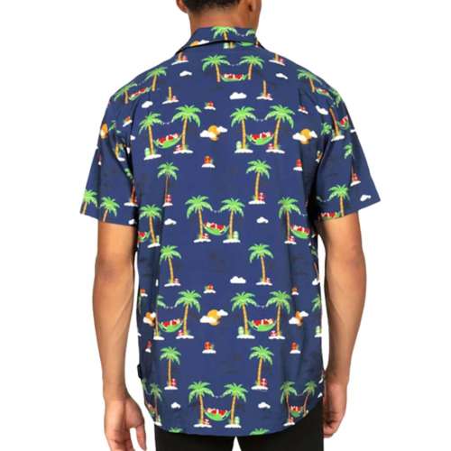 Adult Tipsy Elves Hammock Holiday Hawaiian Button Up Shirt