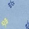 Blue Yellow Leaf Print
