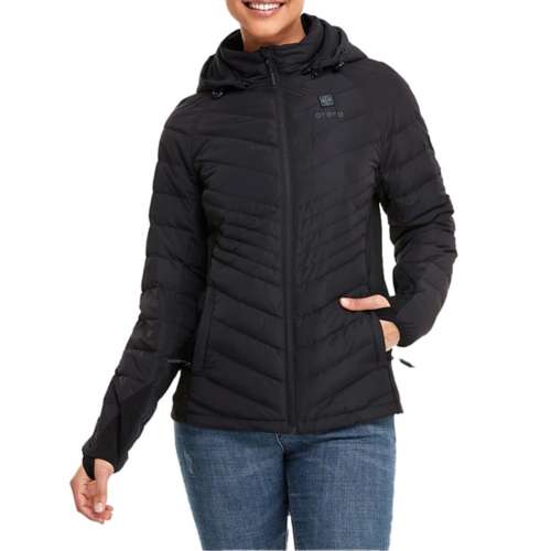Women's Ororo Jacket Heated Hooded Short Down Puffer Jacket