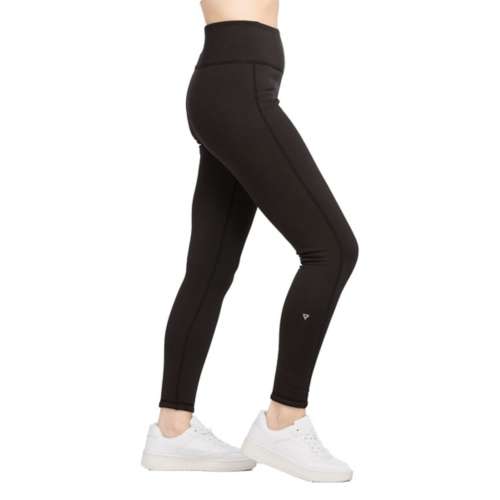 Columbia Back Beauty fleeceback hybrid hiking leggings in black