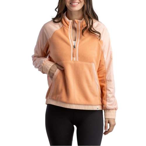 Women's LIV Outdoor Nila Microfleece Hybrid Pullover 1/2 Zip Fleece Pullover