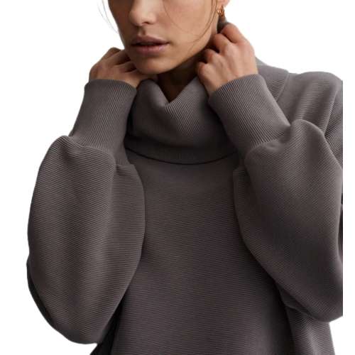 Women's Varley Milton Mock Neck pullover check Sweater