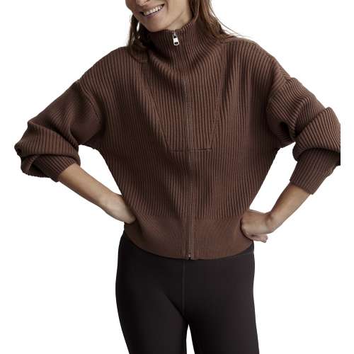 Women's Varley Carmen Rib Knit Full Zip Sweater
