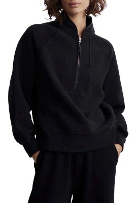 CORTINA FULL ZIP HOODIE- BLACK