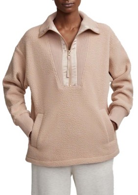 Women's Varley Wallace Fleece Pullover rosa Sweater
