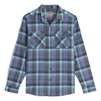 Men's Royal Robbins Lost Coast Flannel Plaid Long Sleeve Button Up ...