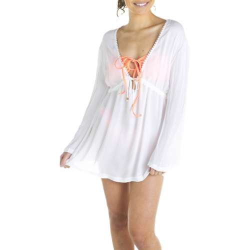 Women's Heat Swimwear Crochet dress Jean Swim Cover Up