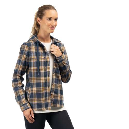 Women's Klim Ginny Mountain Midweight leather Flannel hoodie Col Full Zip
