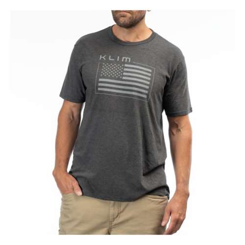 Men's Klim Patriot Flag Tri-Blend Snowmobiling T-Shirt