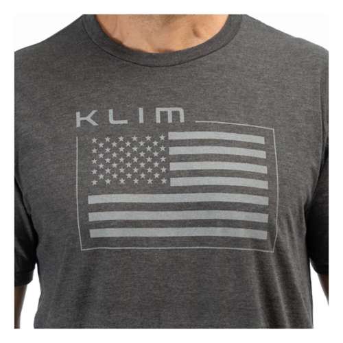 Men's Klim Patriot Flag Tri-Blend Snowmobiling T-Shirt