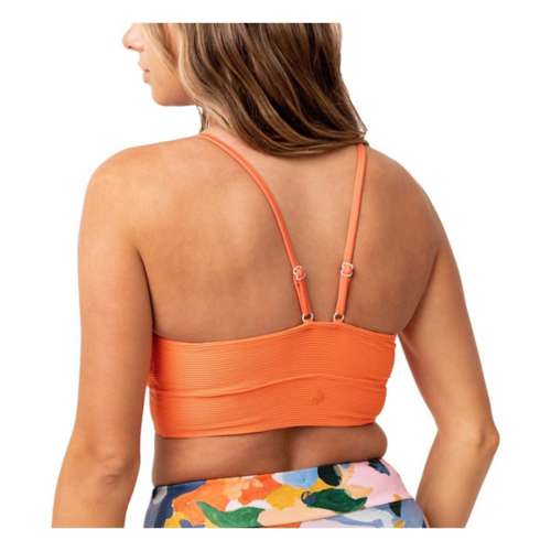 Women's Nani Swimwear Textured Tone Cropped Swim Bikini Top