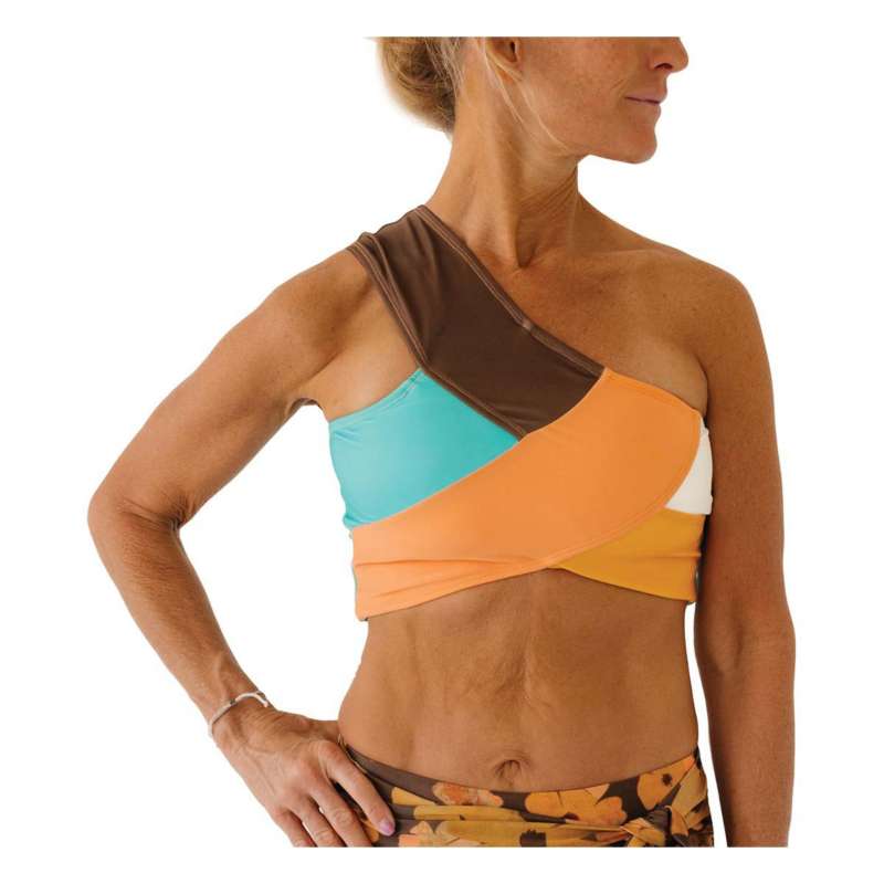 Women's Nani Swimwear Journey Patchwork Crop Bikini Top Swimsuit
